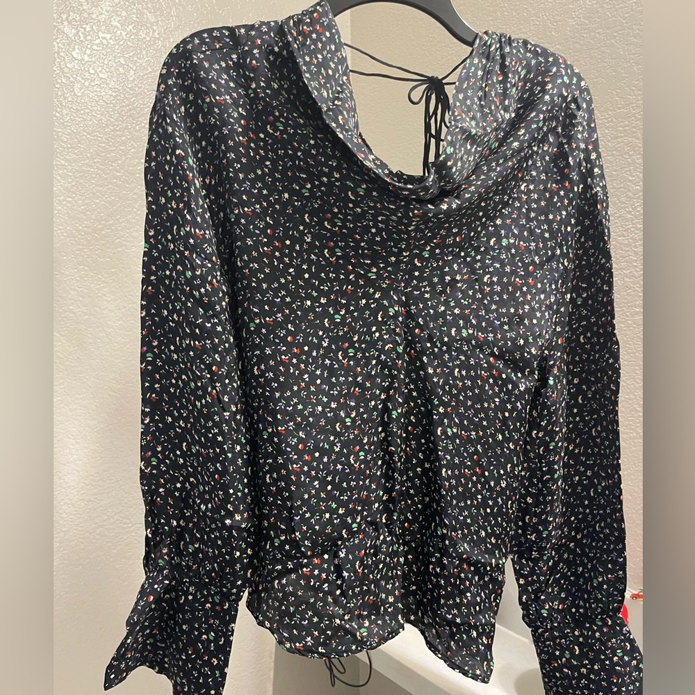 Top shop Floral Black Women's Top